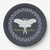 Assiettes En Carton Laurel Wreath & Luna Moth (Devant)