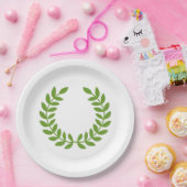 Assiettes En Carton Laurel Wreath (Symbole grec ancien) (Fête)
