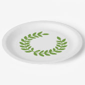 Assiettes En Carton Laurel Wreath (Symbole grec ancien) (Angle)