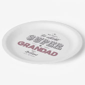 Assiettes En Carton L'authentique super grand-père (Angle)