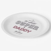 Assiettes En Carton L'authentique super papa (Angle)