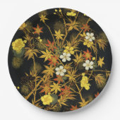 Assiettes En Carton L'automne japonais laisse l'art classique antique  (Devant)