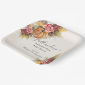 Assiettes En Carton L'automne laisse tomber dans l'amour Fête des mari (Angulaire)