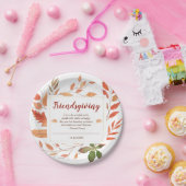 Assiettes En Carton L'automne part de la fête de l'Action de grâce (Fête)