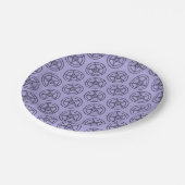 Assiettes En Carton Lavande Baphomet Pentagram Satanique (Angle)