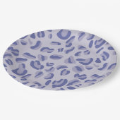 Assiettes En Carton Lavande de Motif de léopard pourpre (Angle)