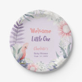 Assiettes En Carton Lavande Enchantée Baby shower non sexiste (Devant)