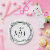 Assiettes En Carton Lavande et Eucalyptus Future Mme. (Fête)