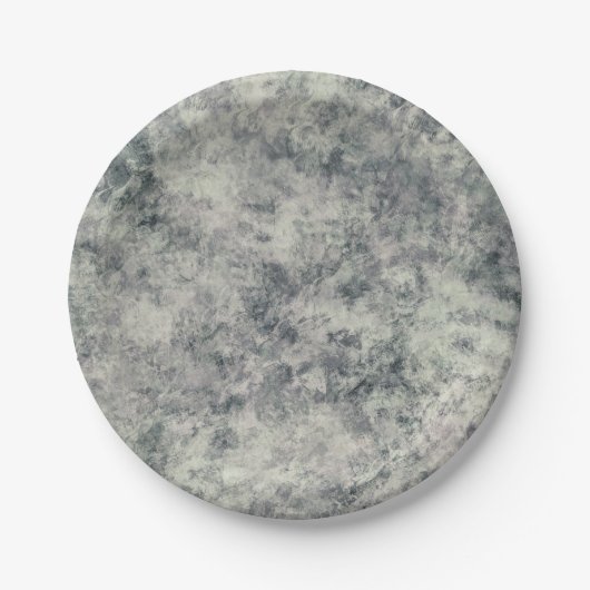 Assiettes En Carton Lavande Gris Texturée Abstraite moderne Sage Vert (Devant)