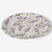 Assiettes En Carton Lavande Lilac Design (Angle)