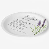 Assiettes En Carton lavande vintage - Faits amusants (Angle)