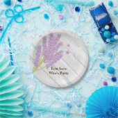 Assiettes En Carton lavande, violet, fleur Plaque de papier (Fête)