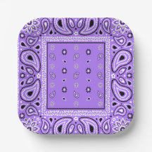 Lavender Bandana Purple Paisley Party