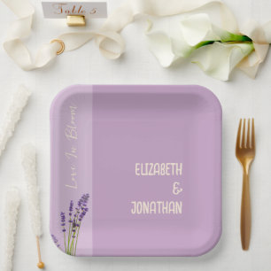 Assiettes En Carton Lavender Love Mariage