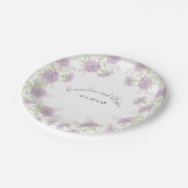 Assiettes En Carton Lavender Purple Rose Wedding (Angle)