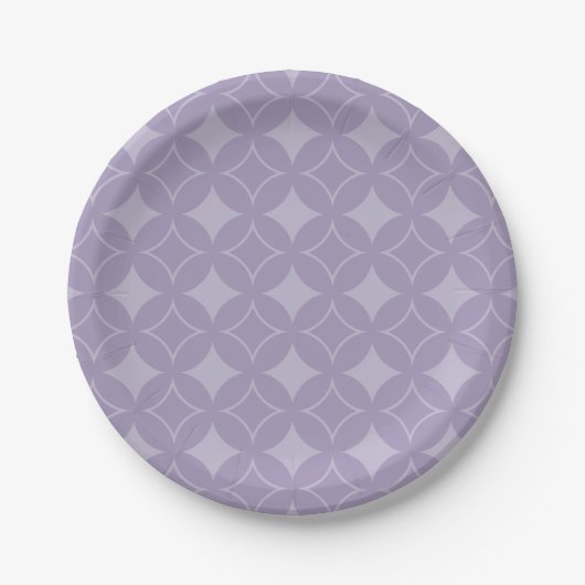 Assiettes En Carton Lavender shippo motif (Devant)