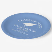 Assiettes En Carton L'aventure commence la graduation (Angle)