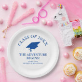 Assiettes En Carton L'aventure commence la graduation (Fête)