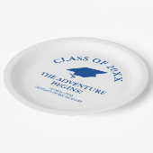 Assiettes En Carton L'aventure commence la graduation (Angle)