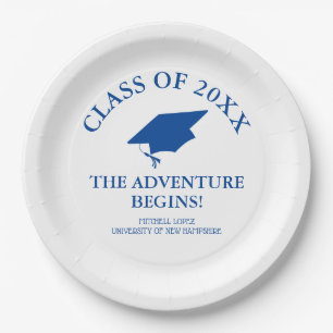 Assiettes En Carton L'aventure commence la graduation