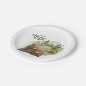 Assiettes En Carton L'aventure commence la typographie Ours rustiques (Angle)