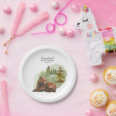 Assiettes En Carton L'aventure commence les ours rustiques (Fête)