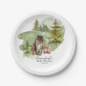 Assiettes En Carton L'aventure commence Rustic Lynx (Devant)