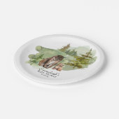 Assiettes En Carton L'aventure commence Rustic Lynx (Angle)