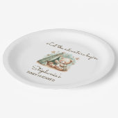 Assiettes En Carton L'aventure est l'appel Baby shower de l'ours en pe (Angle)