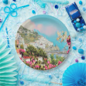 Assiettes En Carton ldp AMALFI - panorama - côte amalfitaine - (Fête)
