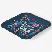 Assiettes En Carton Le 250e anniversaire de l'Amérique (Angulaire)