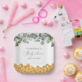 Assiettes En Carton Le Baby shower de verdure Can Bee (Fête)
