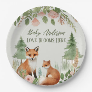 Assiettes En Carton Le Baby shower des animaux des bois
