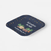 Assiettes En Carton Le Baby shower des animaux des bois (Angulaire)