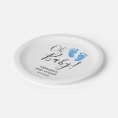 Assiettes En Carton Le Baby shower du bébé (Angle)