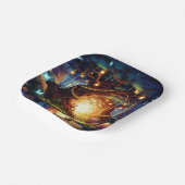 Assiettes En Carton Le Baby shower forestier enchanté de Little Boho (Angulaire)