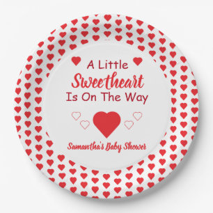 Assiettes En Carton Le Baby shower Little Sweetheart
