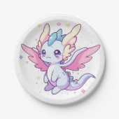 Assiettes En Carton Le Baby shower mythique du Dragon moderne (Devant)