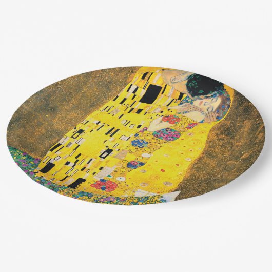 Assiettes En Carton Le baiser de Gustav Klimt (Angle)