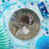 Assiettes En Carton Le beau pointeur dans le champ (Fête)