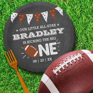 Assiettes En Carton Le Big One Football 1er anniversaire
