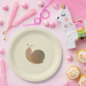 Assiettes En Carton Le bon escargot (Fête)