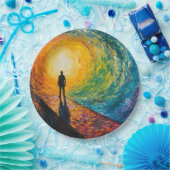 Assiettes En Carton Le bord de la dimension (Fête)