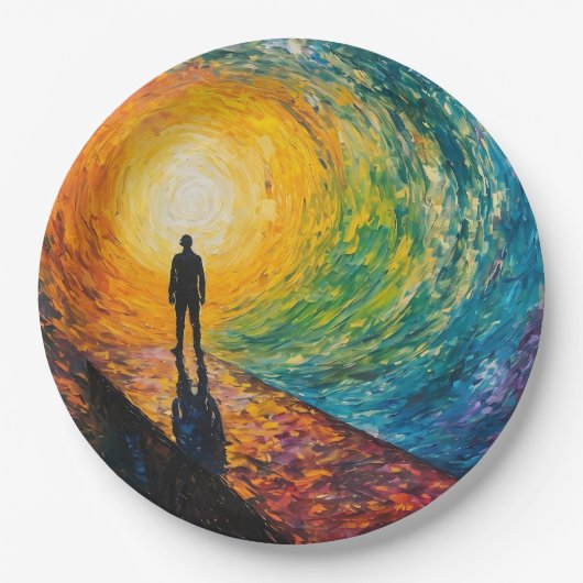 Assiettes En Carton Le bord de la dimension (Devant)