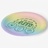 Assiettes En Carton Le Bunny de Pâques (Angle)