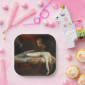 Assiettes En Carton Le cauchemar (par Henry Fuseli) (Fête)