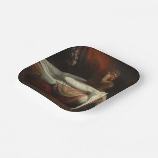 Assiettes En Carton Le cauchemar (par Henry Fuseli) (Angulaire)