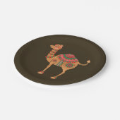 Assiettes En Carton Le chameau ethnique (Angle)