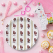 Assiettes En Carton Le champion Thoroughbred Seabiscuit bat l'amiral d (Fête)