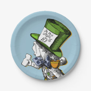 Assiettes En Carton Le chapelier fou